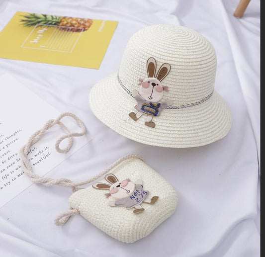 Summer Baby Girl Cute Beach Hat Bag