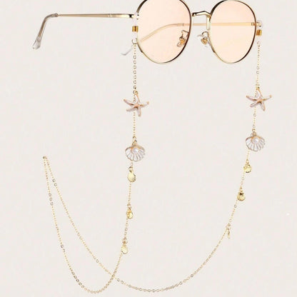 Shell Eyeglasses Chain Anti-fall Mask Rope Accessories Non-slip Pearl