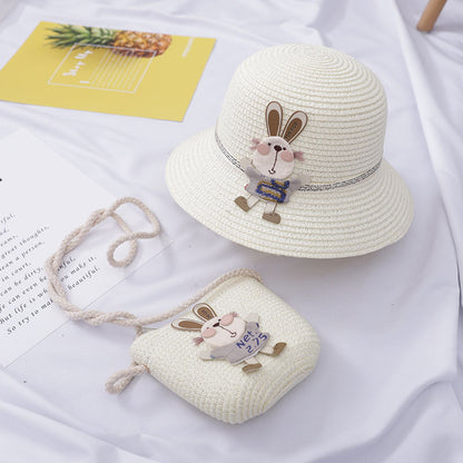 Summer Baby Girl Cute Beach Hat Bag