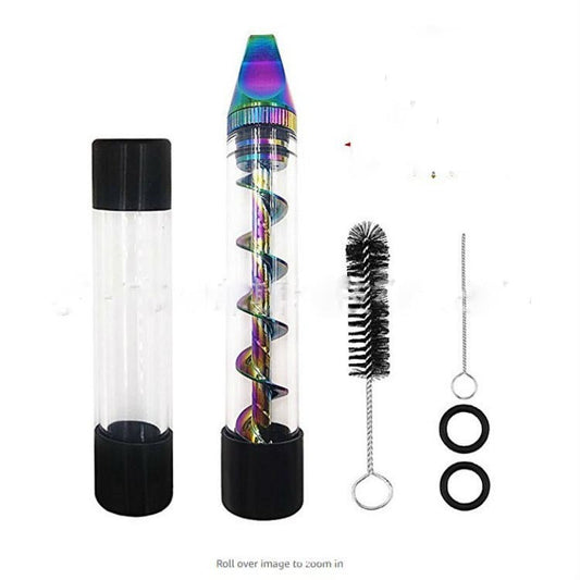 Creative And Simple Dry-burning Atomizer Spiral Pipe